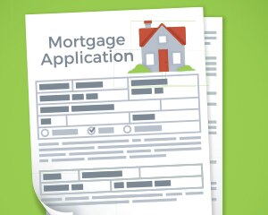 graphic of mortgage loan application paperwork