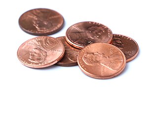 Pile of pennies