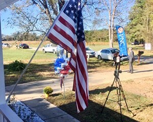 Front porch of Master Sgt. Michael Levine's new home