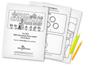 El libro de actividades del Índice de Precios de Navidad de PNC