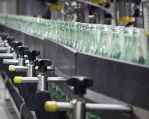 Bottles on Factory Line