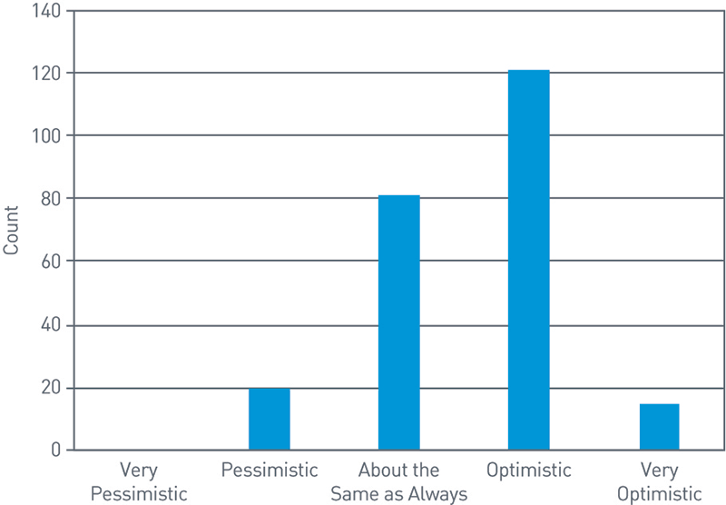 What Is Your Outlook Regarding Future Fundraising for Your Organization Chart