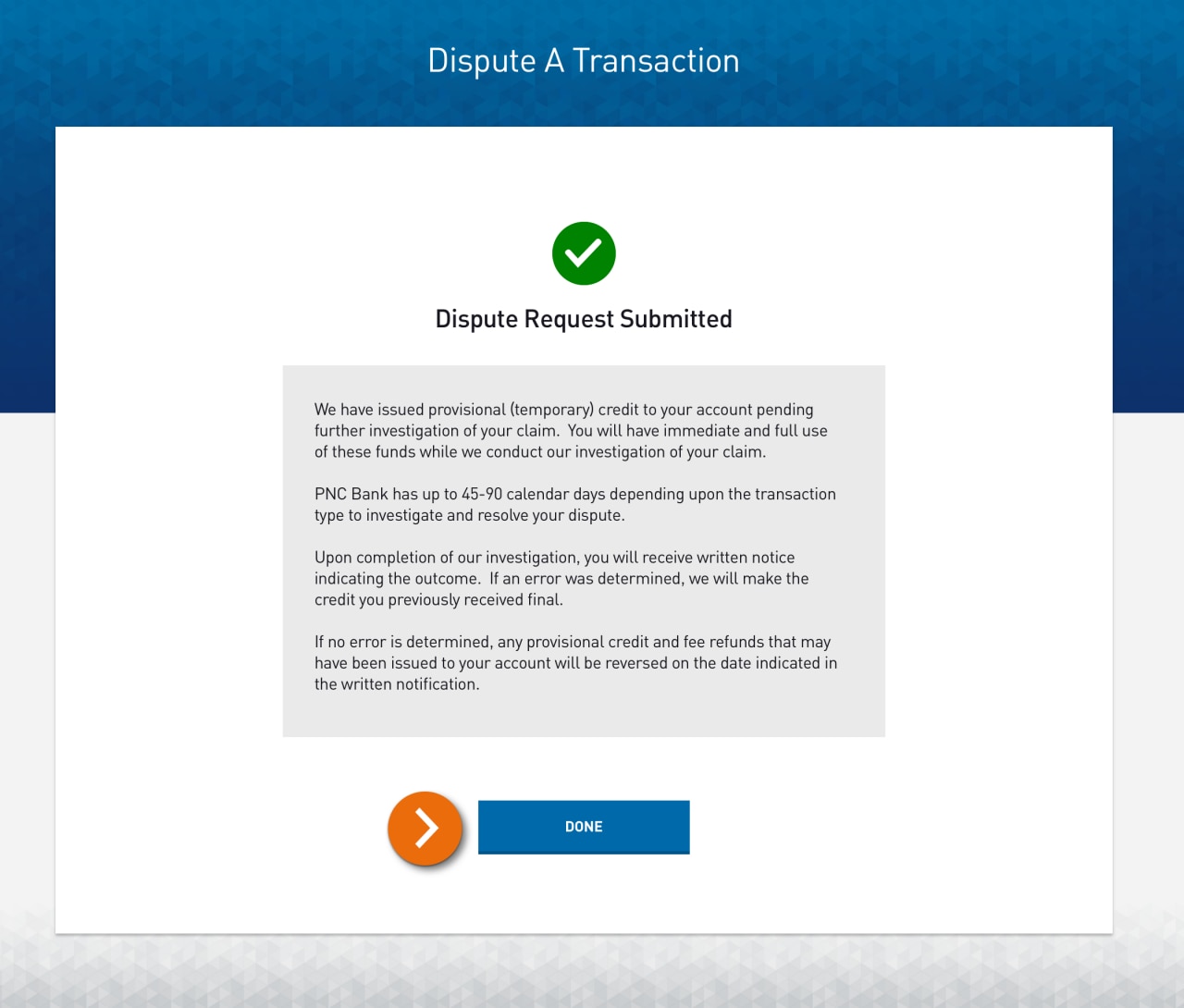 Screenshot of the Accounts landing page.​