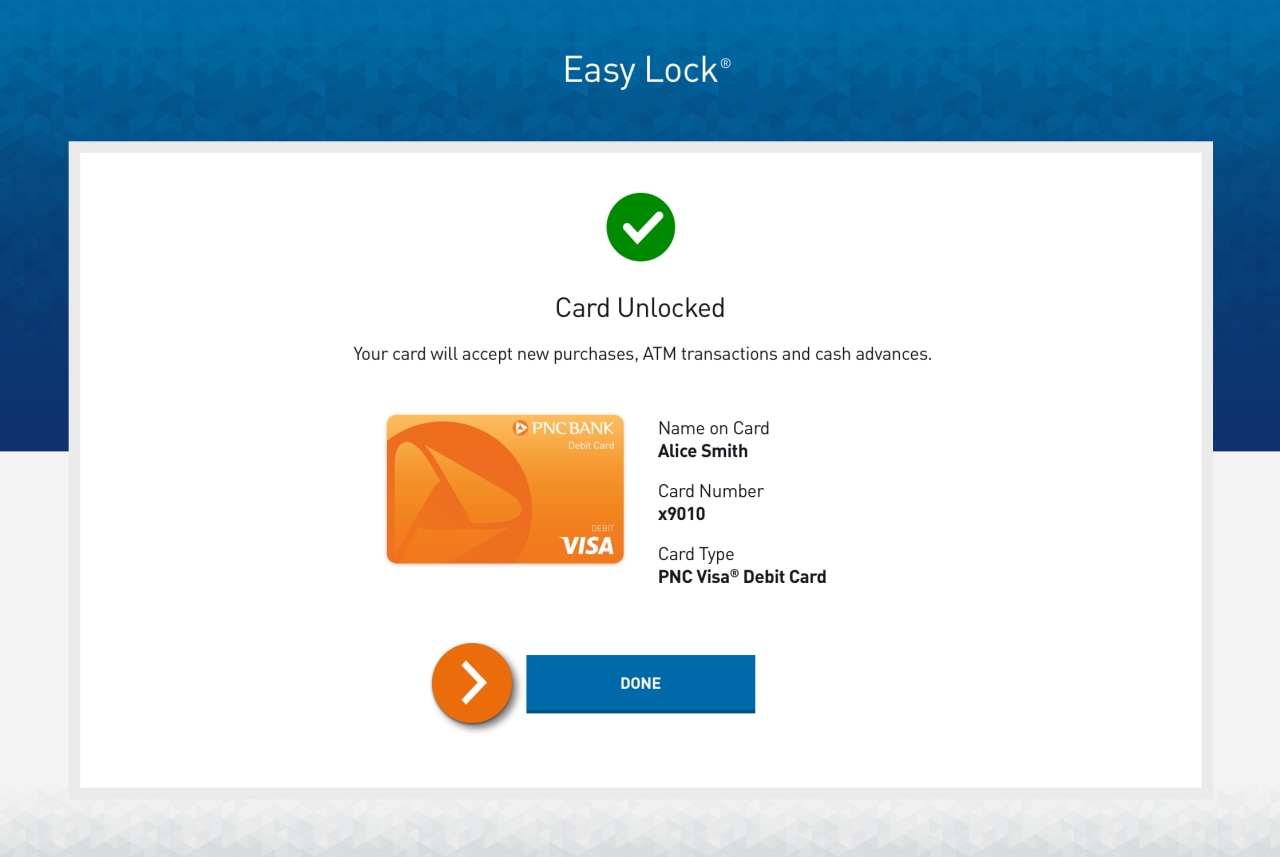 Screenshot of the Terms and Conditions for Easy Lock