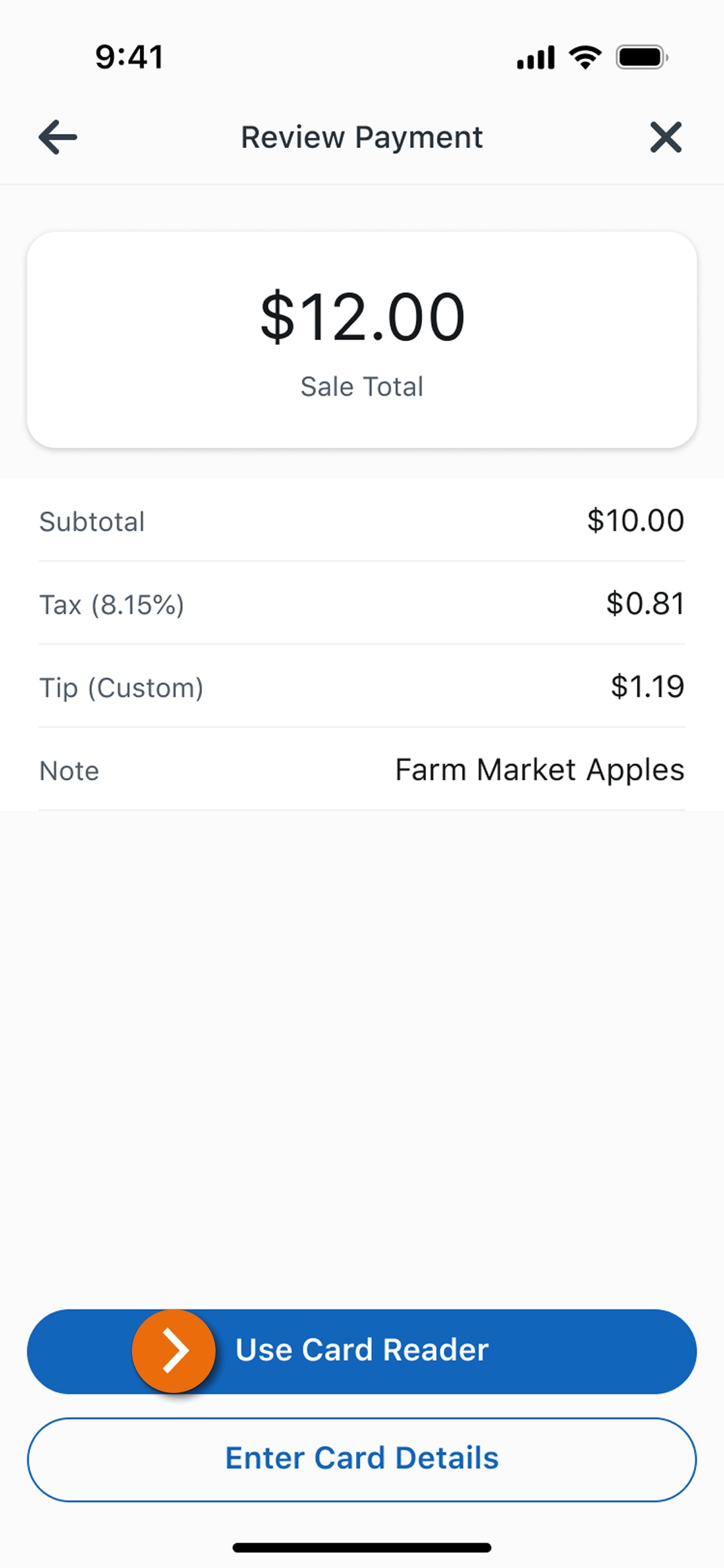 Image of the Review Payment view in the PNC Mobile App​