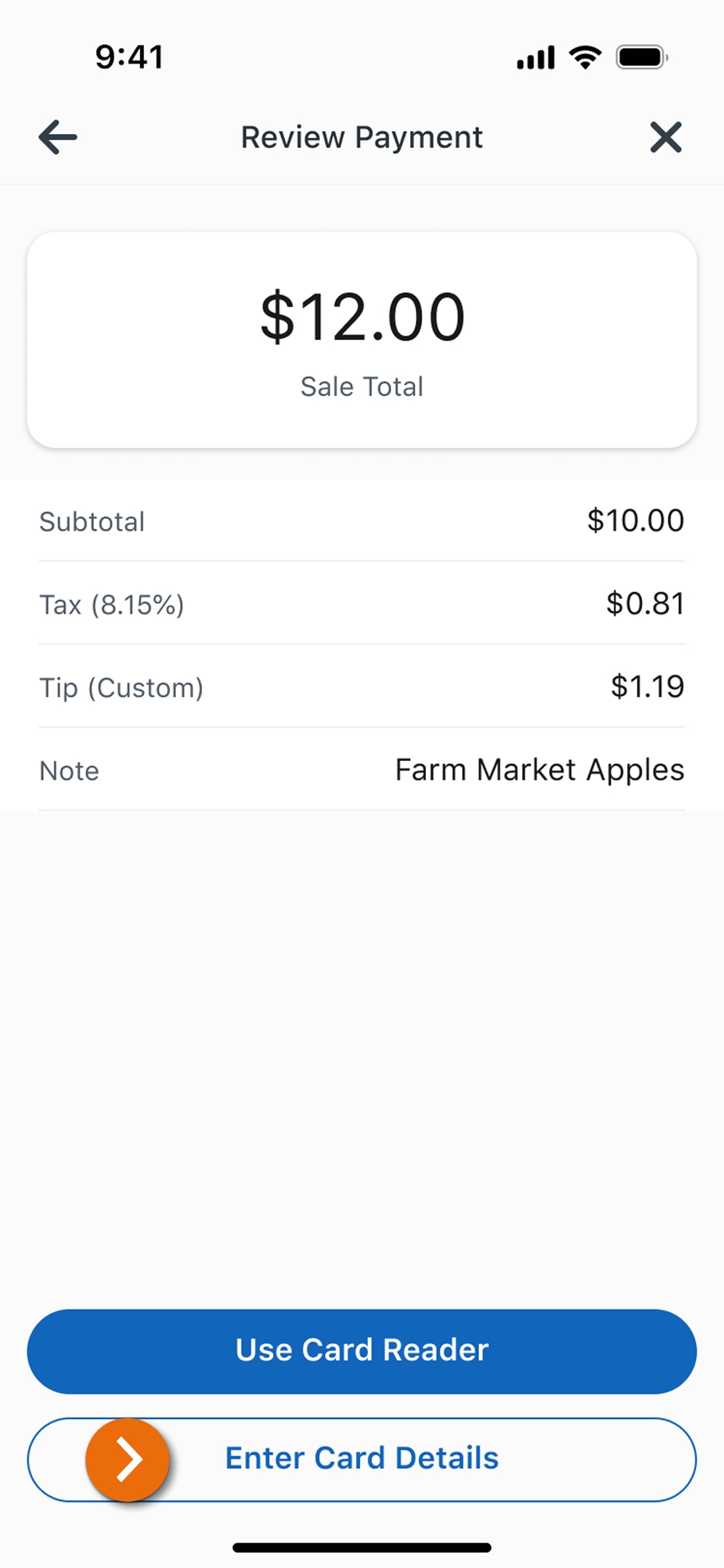 Image of the Review Payment view in the PNC Mobile App