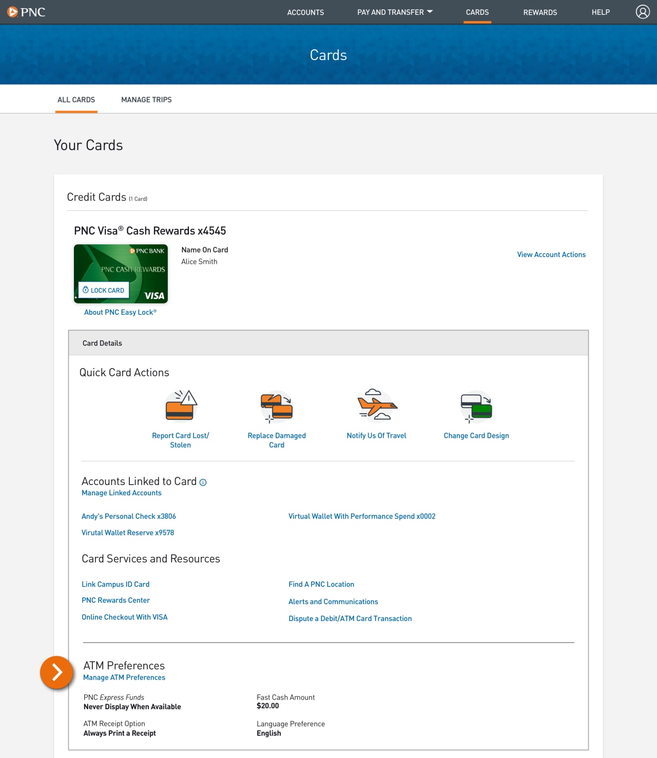 Screenshot of the Alert Management screen.​