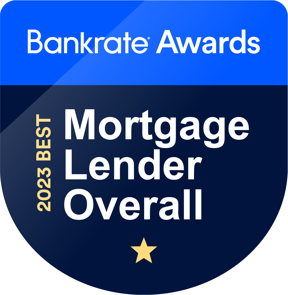 BankRate2023 Best Mortgage Lender Overall Badge