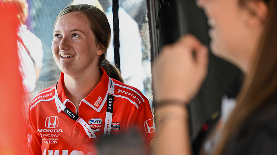 Raegan Moody at the Chevrolet Detroit Grand Prix