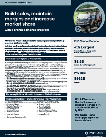 PNC Vendor Finance Golf