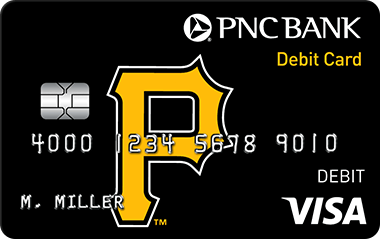 PNC Visa Debit Card, Pittsburgh Pirates Design