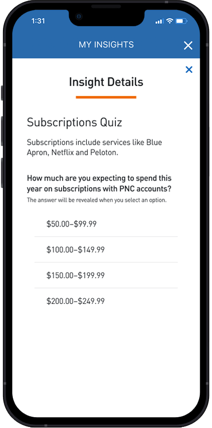 Screen of the PNC mobile app showing where the Send Money with Zelle button is