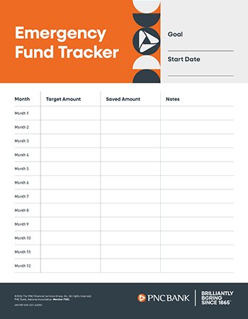 Preview of Emergency Fund Tracker PDF