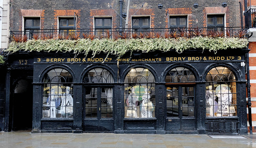 Berry Bros. & Rudd Wine & Spirit Merchants store front