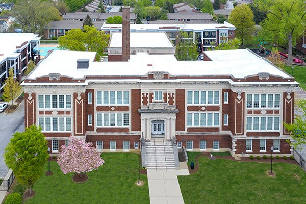 3 story brick building