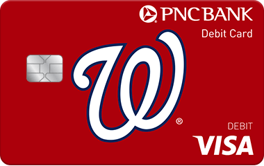 PNC Visa Debit Card, Washington Nationals Design